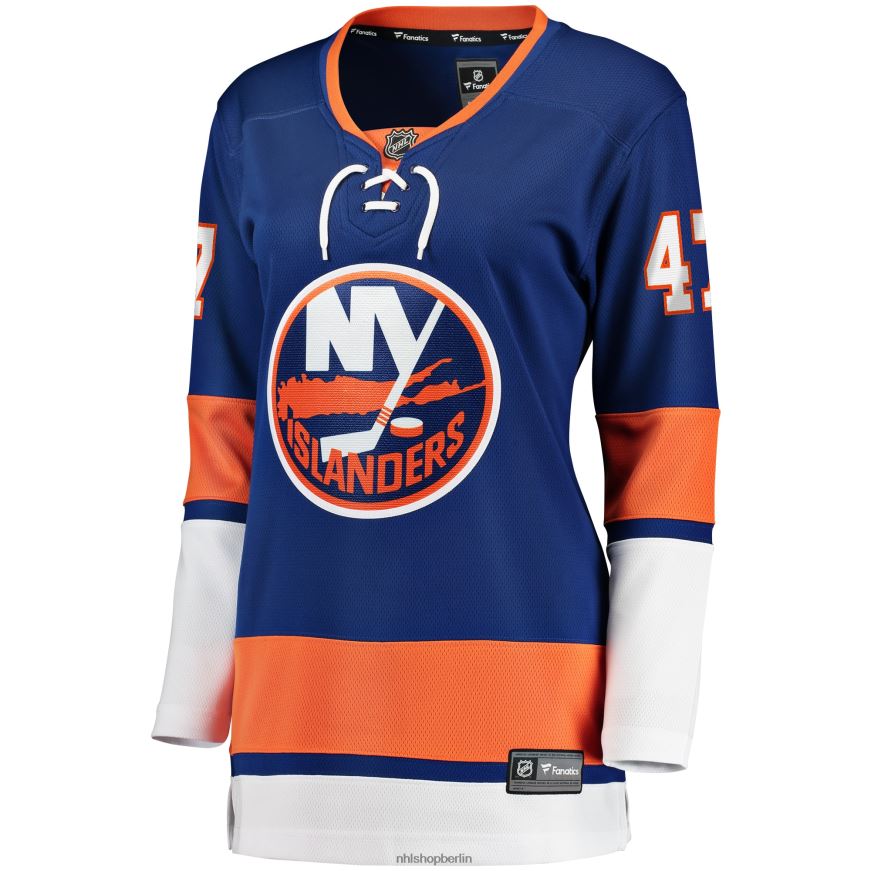 Frauen NHL Leo Komarov Fanatics-Trikot der New York Islanders mit Royal-Home-Breakaway-Spieler-Trikot Kleidung BF680T2315