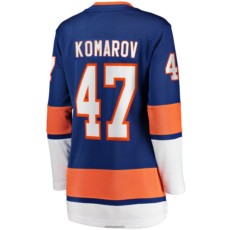 Frauen NHL Leo Komarov Fanatics-Trikot der New York Islanders mit Royal-Home-Breakaway-Spieler-Trikot Kleidung BF680T2315