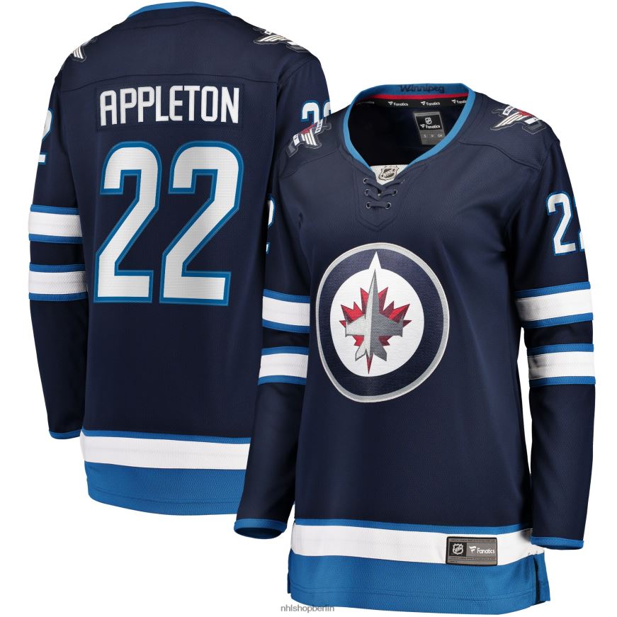 Frauen NHL Marineblaues Breakaway-Heimtrikot der Winnipeg Jets Mason Appleton Fanatics Kleidung BF680T2112