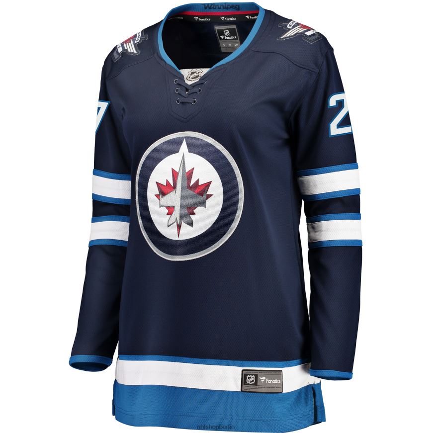 Frauen NHL Marineblaues Breakaway-Trikot der Winnipeg Jets Nikolaj Ehlers mit Fanatics-Logo Kleidung BF680T1774