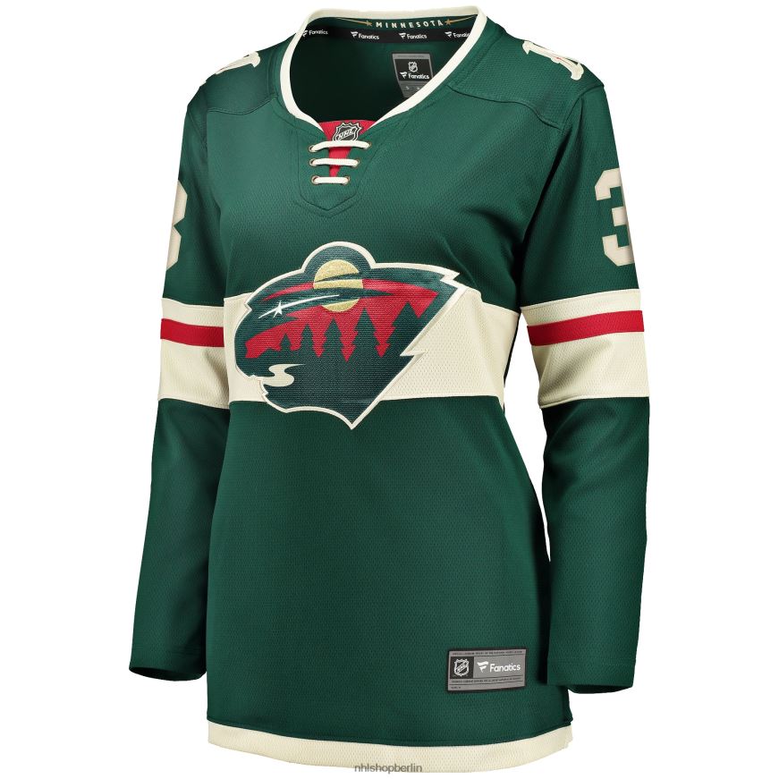 Frauen NHL Minnesota Wild John Klingberg Fanatics-gebrandetes grünes Breakaway-Heimtrikot Kleidung BF680T1232