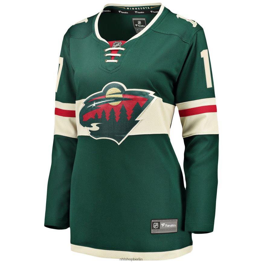 Frauen NHL Minnesota Wild Marcus Foligno Fanatics-gebrandetes grünes Breakaway-Spielertrikot Kleidung BF680T1029