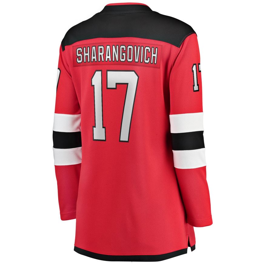 Frauen NHL New Jersey Devils Yegor Sharangovich Fanatics Branded Red 2017/18 Breakaway-Heimtrikot Kleidung BF680T1691