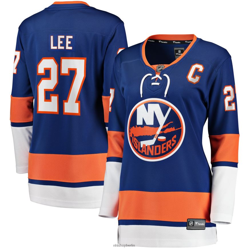 Frauen NHL New York Islanders Anders Lee Fanatics Branded Royal Home Captain Patch Breakaway-Spielertrikot Kleidung BF680T994