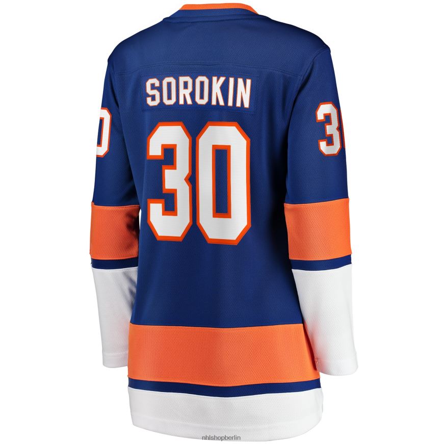 Frauen NHL New York Islanders Ilya Sorokin Fanatics-gebrandetes Royal Home Breakaway-Spielertrikot Kleidung BF680T623