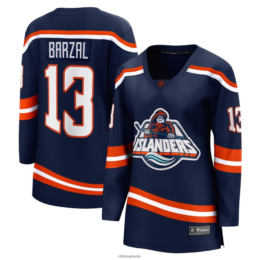 Frauen NHL New York Islanders Mathew Barzal Fanatics Branded Navy Special Edition 20 Breakaway-Spielertrikot Kleidung BF680T988