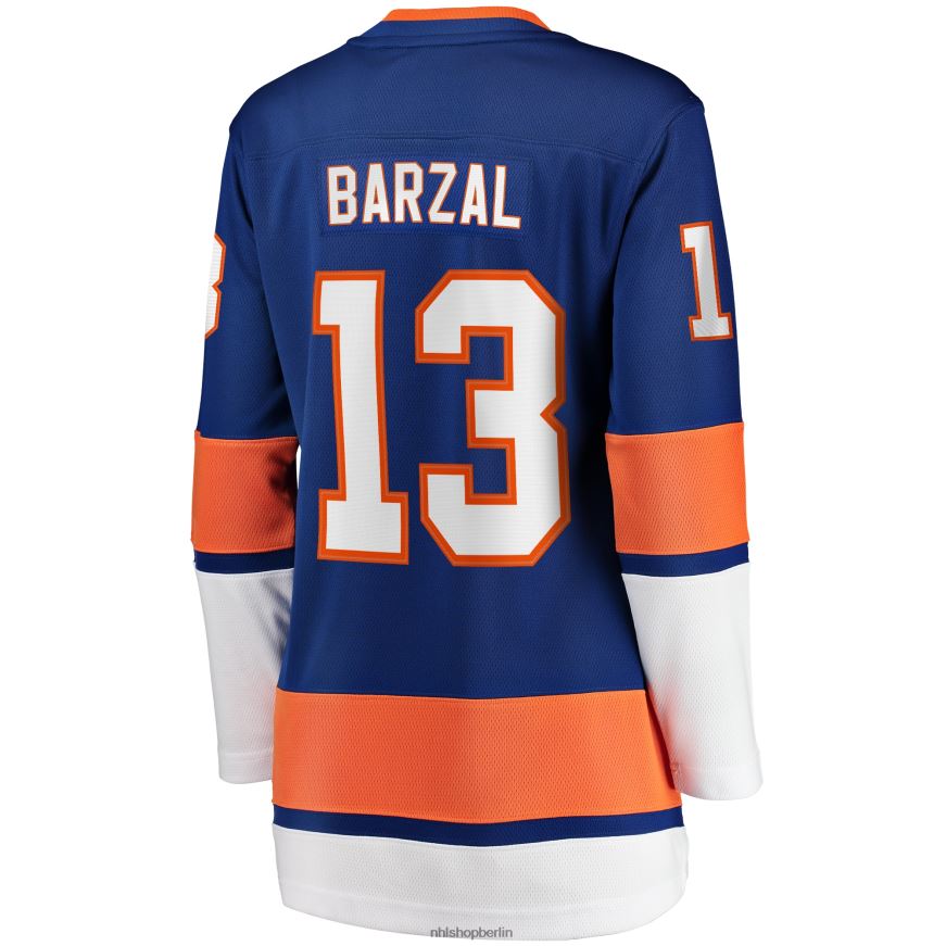 Frauen NHL New York Islanders Mathew Barzal Fanatics gebrandetes Royal Home Premier Breakaway-Spielertrikot Kleidung BF680T1007