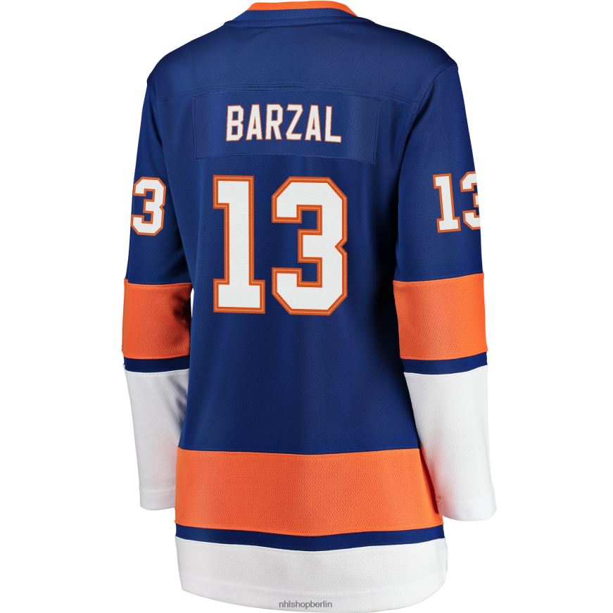 Frauen NHL New York Islanders Mathew Barzal Fanatics gebrandetes königliches Breakaway-Spielertrikot Kleidung BF680T1275