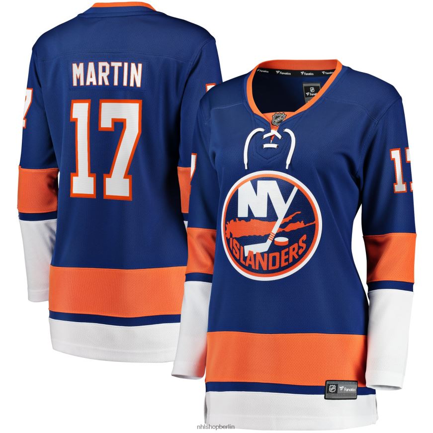 Frauen NHL New York Islanders Matt Martin Fanatics gebrandetes Royal Home Team Breakaway-Spielertrikot Kleidung BF680T1128