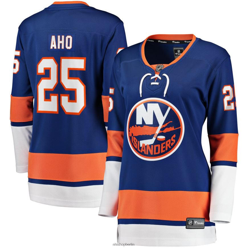 Frauen NHL New York Islanders Sebastian Aho Fanatics Branding Royal Home Breakaway-Spielertrikot Kleidung BF680T2291