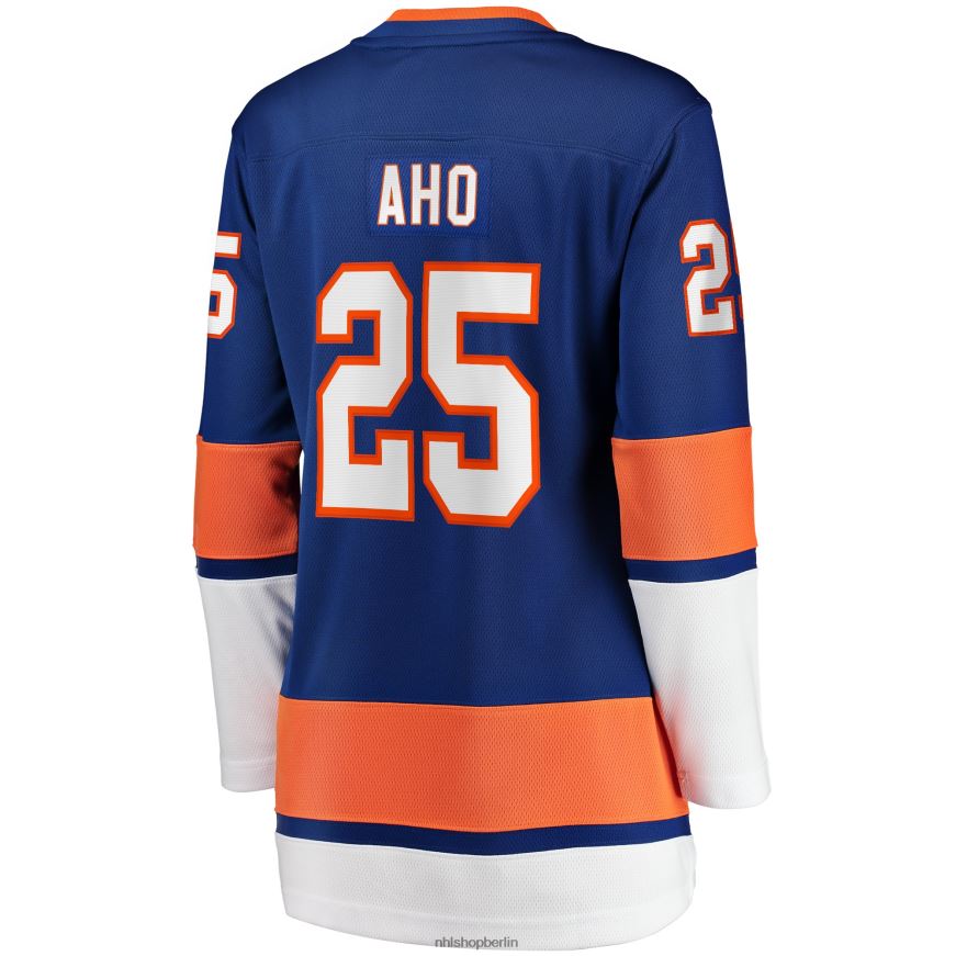 Frauen NHL New York Islanders Sebastian Aho Fanatics Branding Royal Home Breakaway-Spielertrikot Kleidung BF680T2291