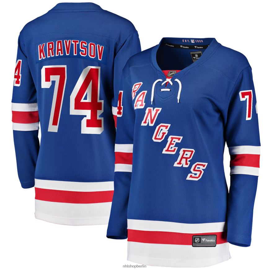 Frauen NHL New York Rangers Vitali Kravtsov Fanatics Branded Blue 2017/18 Breakaway-Heimtrikot Kleidung BF680T2228