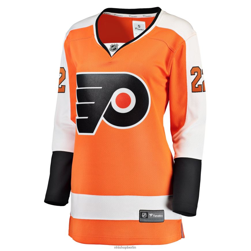 Frauen NHL Orangefarbenes Breakaway-Heimtrikot der Philadelphia Flyers mit Fanatics-Logo von Brendan Lemieux Kleidung BF680T2035