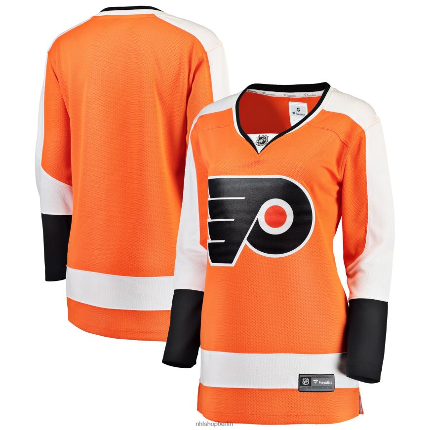 Frauen NHL Orangefarbenes Breakaway-Heimtrikot mit Fanatics-Logo der Philadelphia Flyers Kleidung BF680T1159