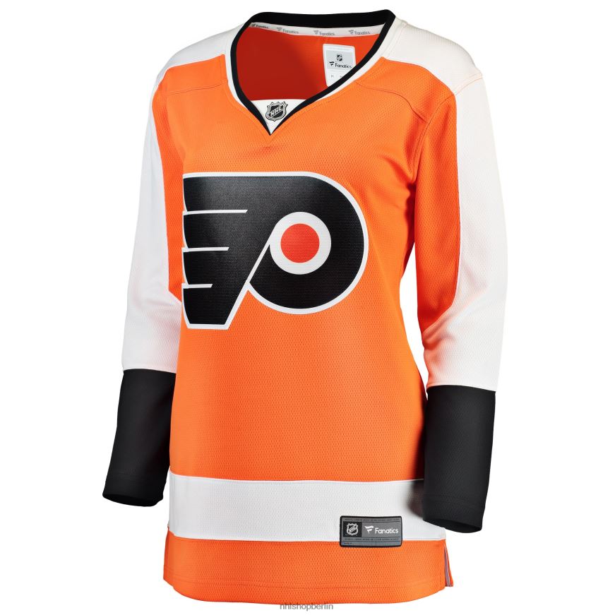 Frauen NHL Orangefarbenes Breakaway-Heimtrikot mit Fanatics-Logo der Philadelphia Flyers Kleidung BF680T1159