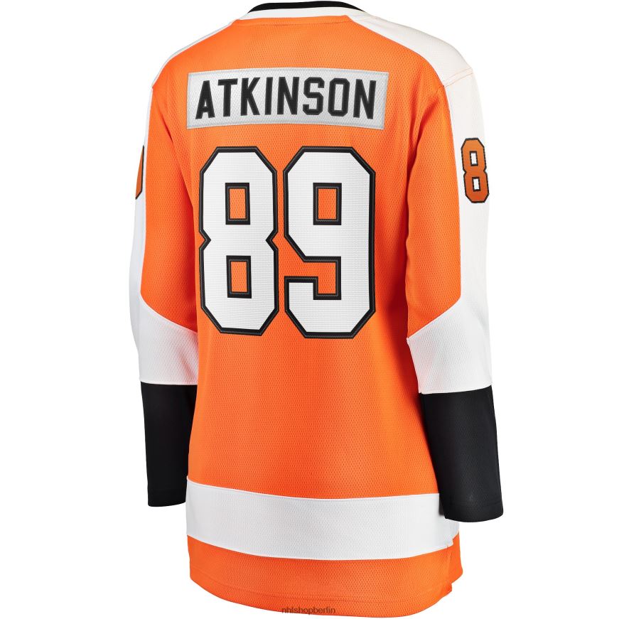 Frauen NHL Orangefarbenes Breakaway-Spielertrikot mit Philadelphia Flyers Cam Atkinson Fanatics-Logo Kleidung BF680T2217