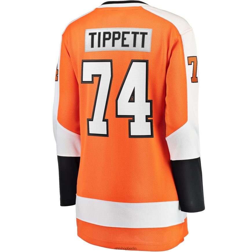 Frauen NHL Orangefarbenes Home-Breakaway-Spielertrikot der Philadelphia Flyers mit Fanatics-Logo von Owen Tippett Kleidung BF680T1378