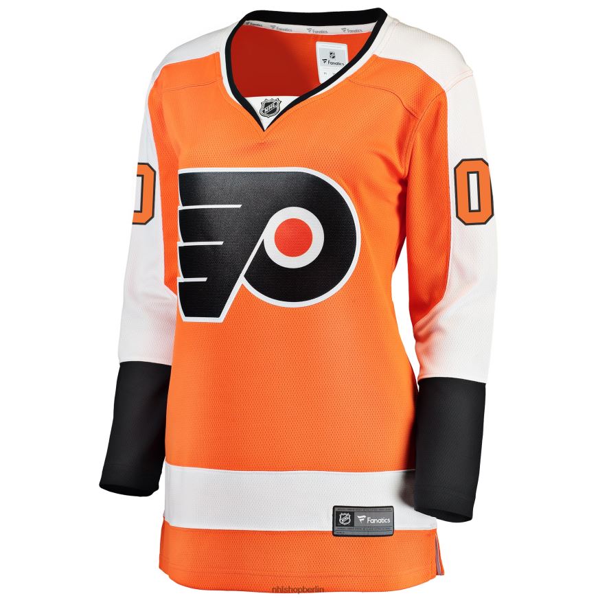 Frauen NHL Orangefarbenes Home-Breakaway-Trikot mit Fanatics-Logo der Philadelphia Flyers Kleidung BF680T1470