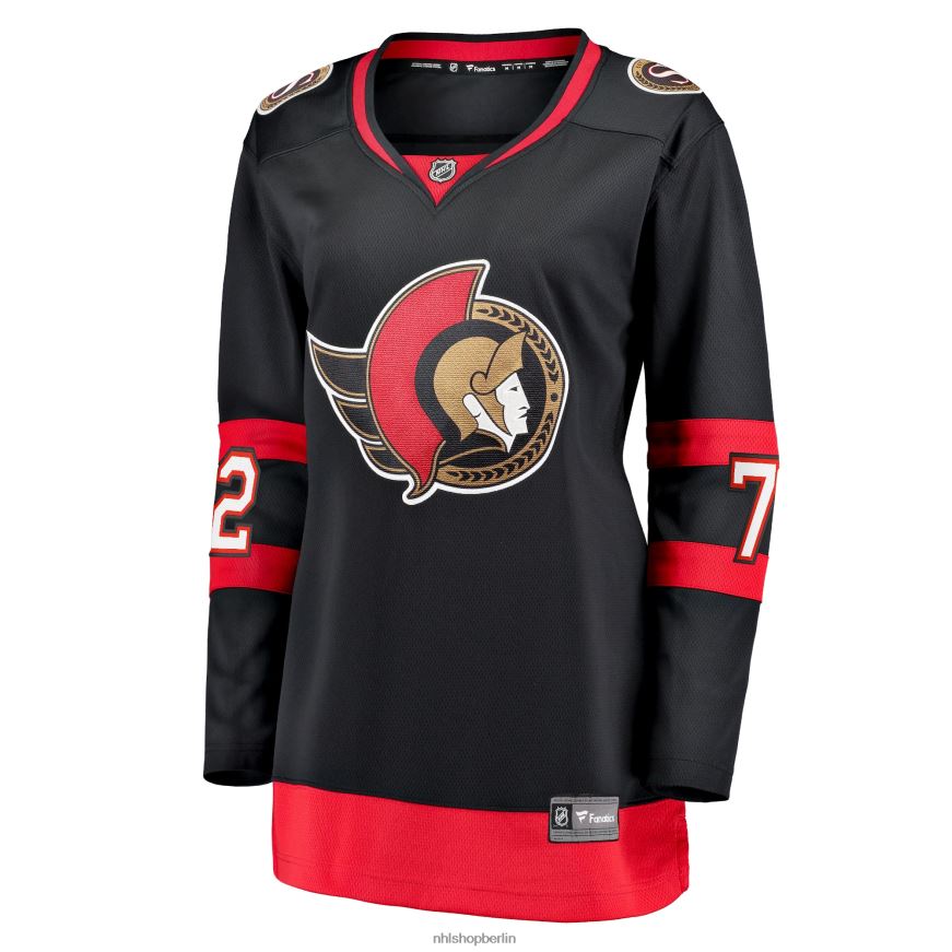 Frauen NHL Ottawa Senators Thomas Chabot Fanatics gebrandetes schwarzes 2020/21 Home Premier Breakaway-Spielertrikot Kleidung BF680T1731