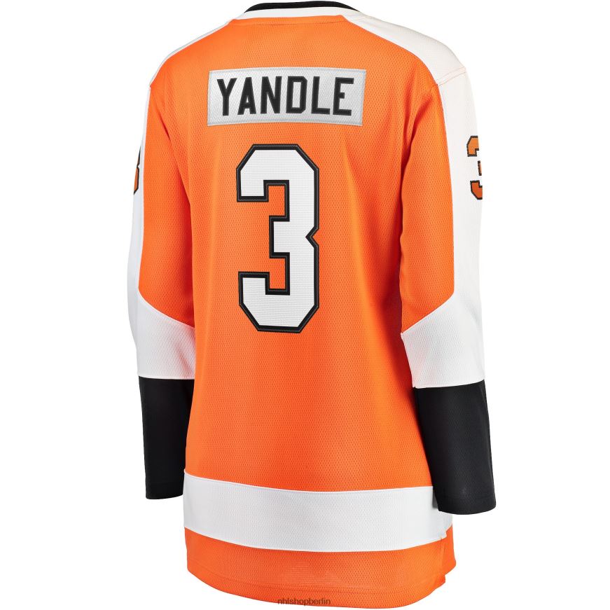 Frauen NHL Philadelphia Flyers Keith Yandle Fanatics-gebrandetes orangefarbenes Home-Breakaway-Spielertrikot Kleidung BF680T2174