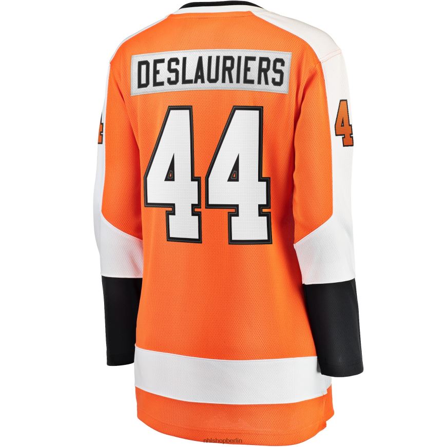 Frauen NHL Philadelphia Flyers Nicolas Deslauriers Fanatics-gebrandetes orangefarbenes Home-Breakaway-Spielertrikot Kleidung BF680T1648