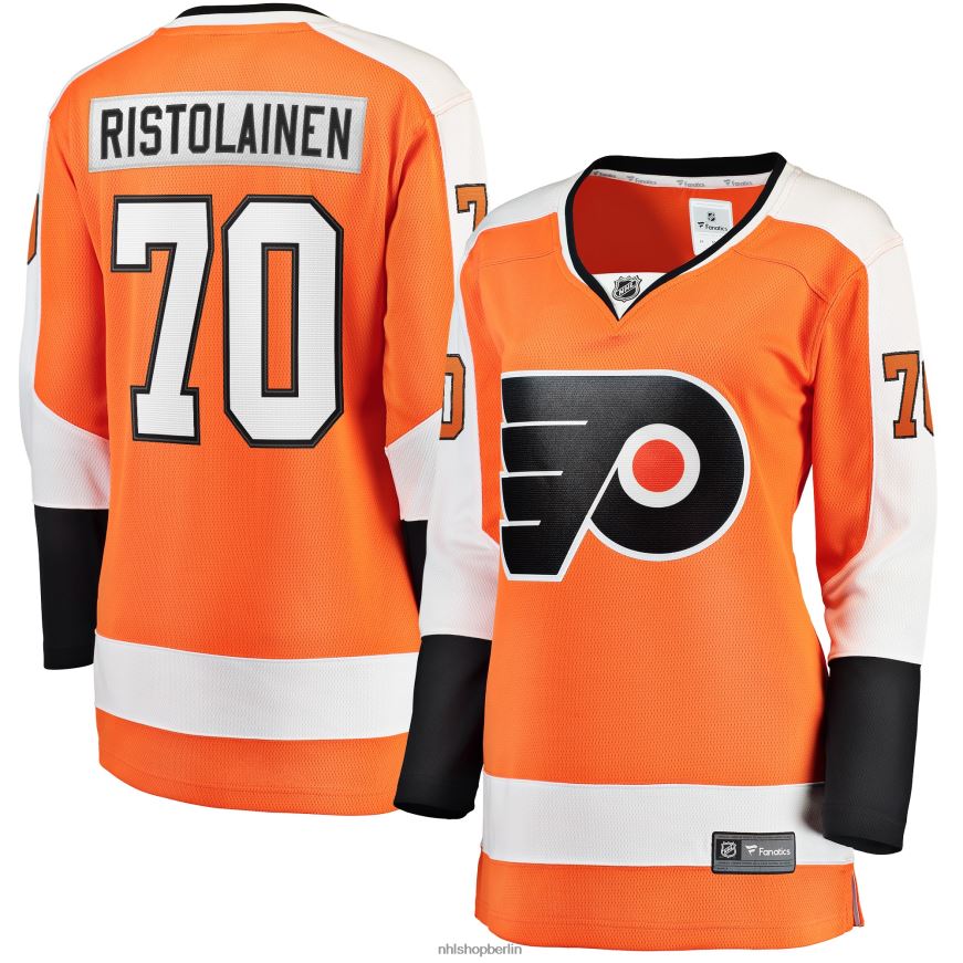 Frauen NHL Philadelphia Flyers Rasmus Ristolainen Fanatics-gebrandetes orangefarbenes Breakaway-Spielertrikot Kleidung BF680T2292