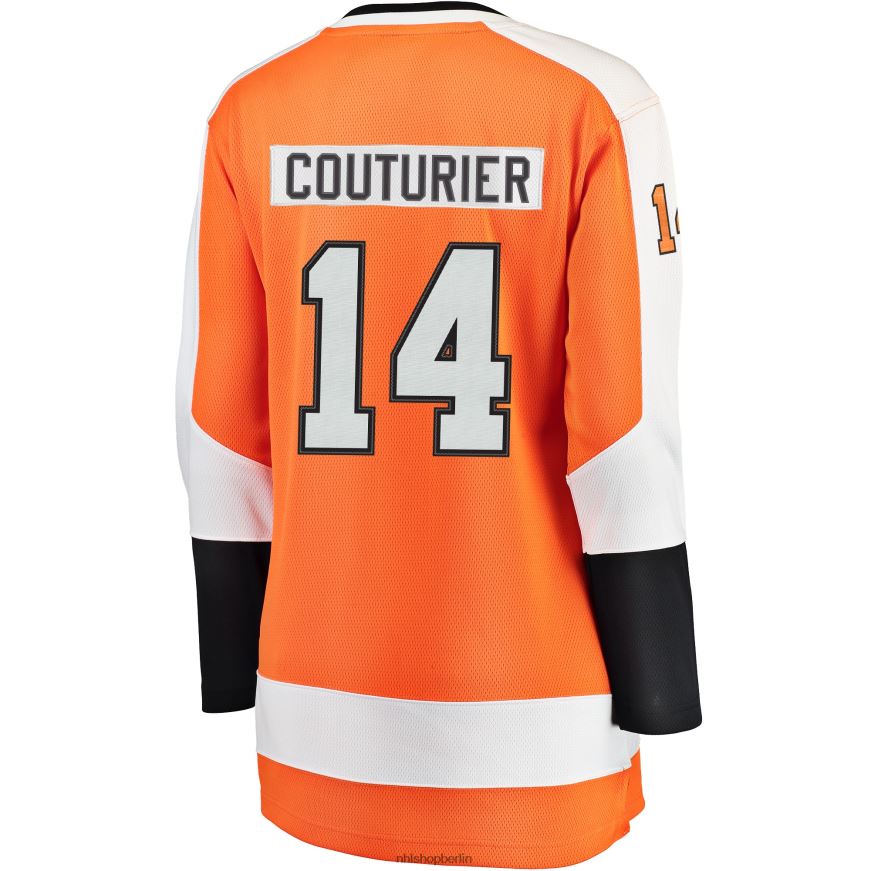 Frauen NHL Philadelphia Flyers Sean Couturier Fanatics-gebrandetes orangefarbenes Breakaway-Spielertrikot Kleidung BF680T1877