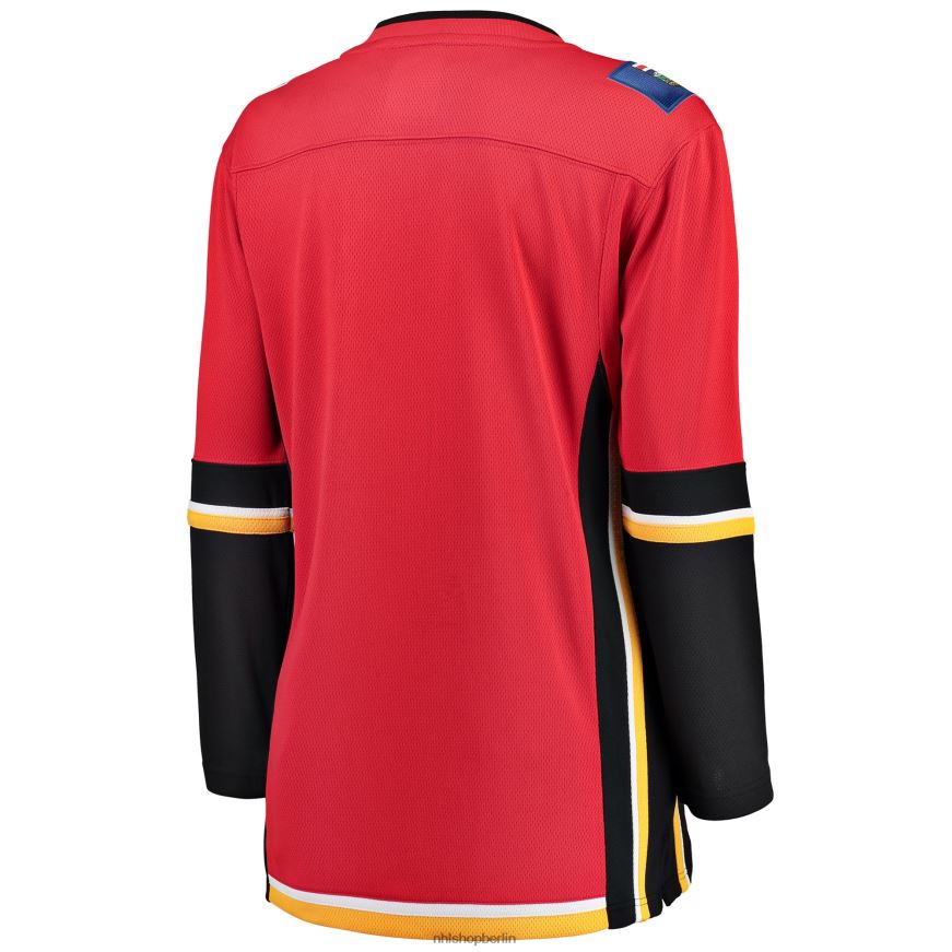 Frauen NHL Rot/Schwarzes Premier Breakaway Alternative-Trikot der Calgary Flames Fanatics Kleidung BF680T1544