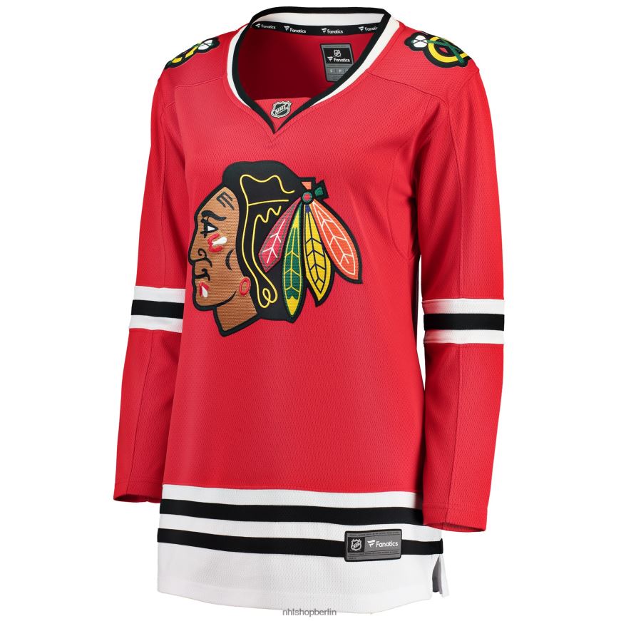 Frauen NHL Rotes Breakaway-Heimtrikot der Chicago Blackhawks mit Fanatiker-Logo Kleidung BF680T879