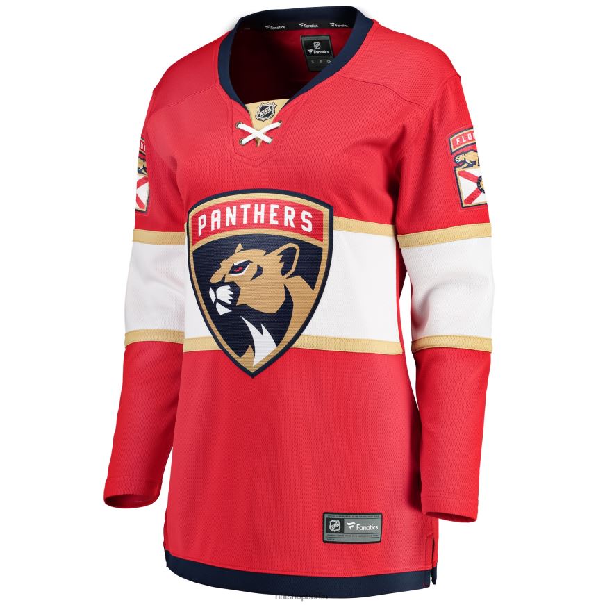 Frauen NHL Rotes Breakaway-Heimtrikot der Florida Panthers mit Fanatics-Logo Kleidung BF680T634