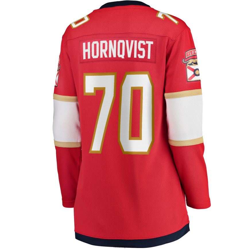 Frauen NHL Rotes Breakaway-Heimtrikot der Florida Panthers mit Fanatics-Logo von Patric Hornqvist Kleidung BF680T2276