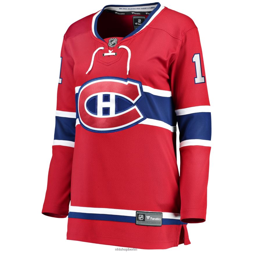 Frauen NHL Rotes Breakaway-Heimtrikot der Montreal Canadiens mit Fanatics-Logo von Brendan Gallagher Kleidung BF680T2416