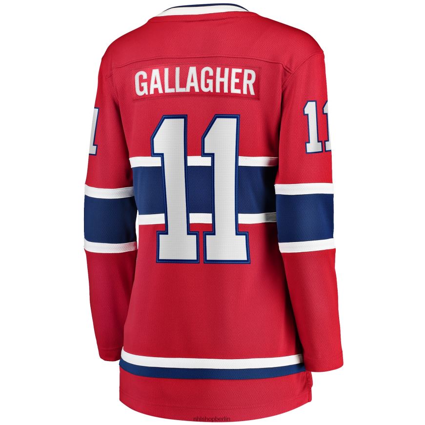 Frauen NHL Rotes Breakaway-Heimtrikot der Montreal Canadiens mit Fanatics-Logo von Brendan Gallagher Kleidung BF680T2416