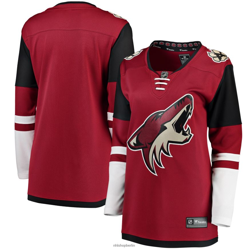 Frauen NHL Rotes Breakaway-Heimtrikot mit Fanatics-Logo der Arizona Coyotes Kleidung BF680T910