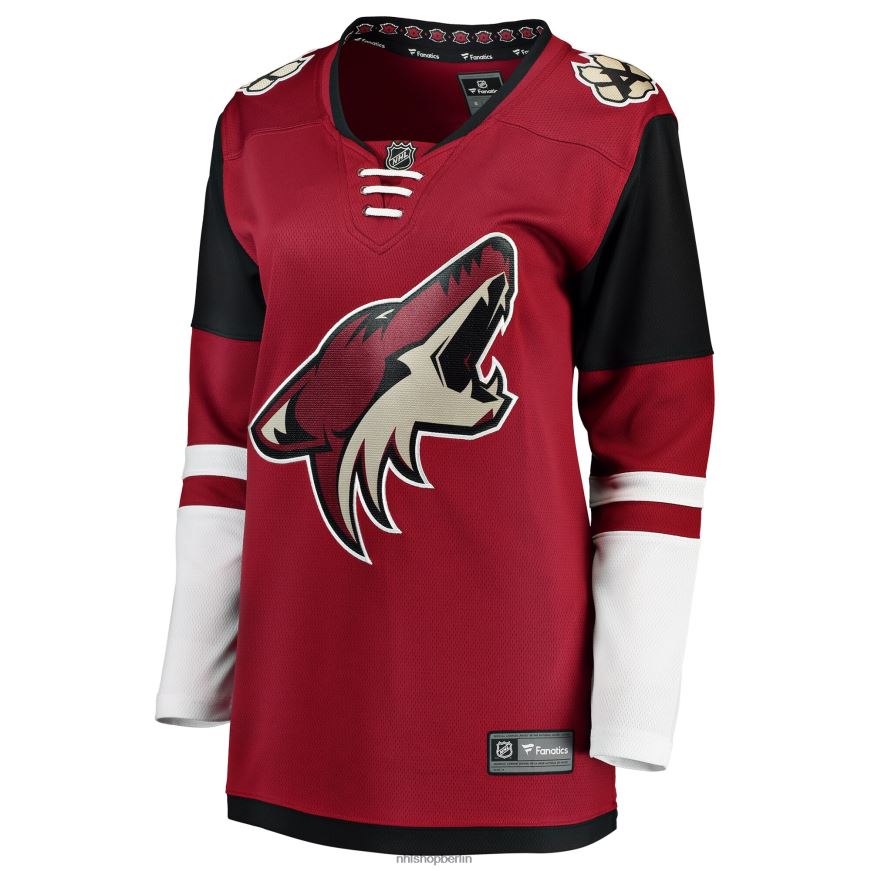 Frauen NHL Rotes Breakaway-Heimtrikot mit Fanatics-Logo der Arizona Coyotes Kleidung BF680T910