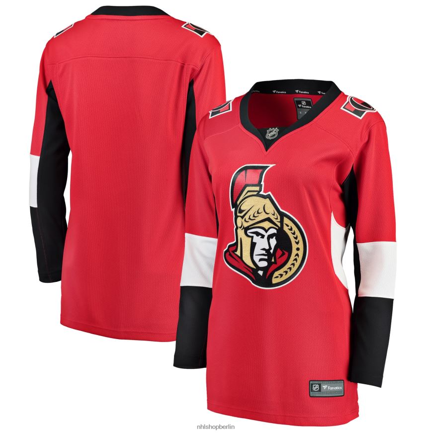 Frauen NHL Rotes Breakaway-Heimtrikot mit Fanatics-Logo der Ottawa Senators Kleidung BF680T2150