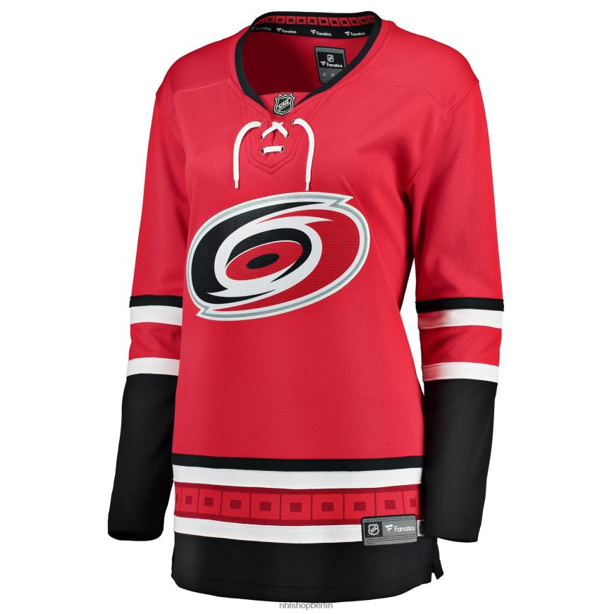 Frauen NHL Rotes Breakaway-Heimtrikot mit Fanatiker-Logo der Carolina Hurricanes Kleidung BF680T501