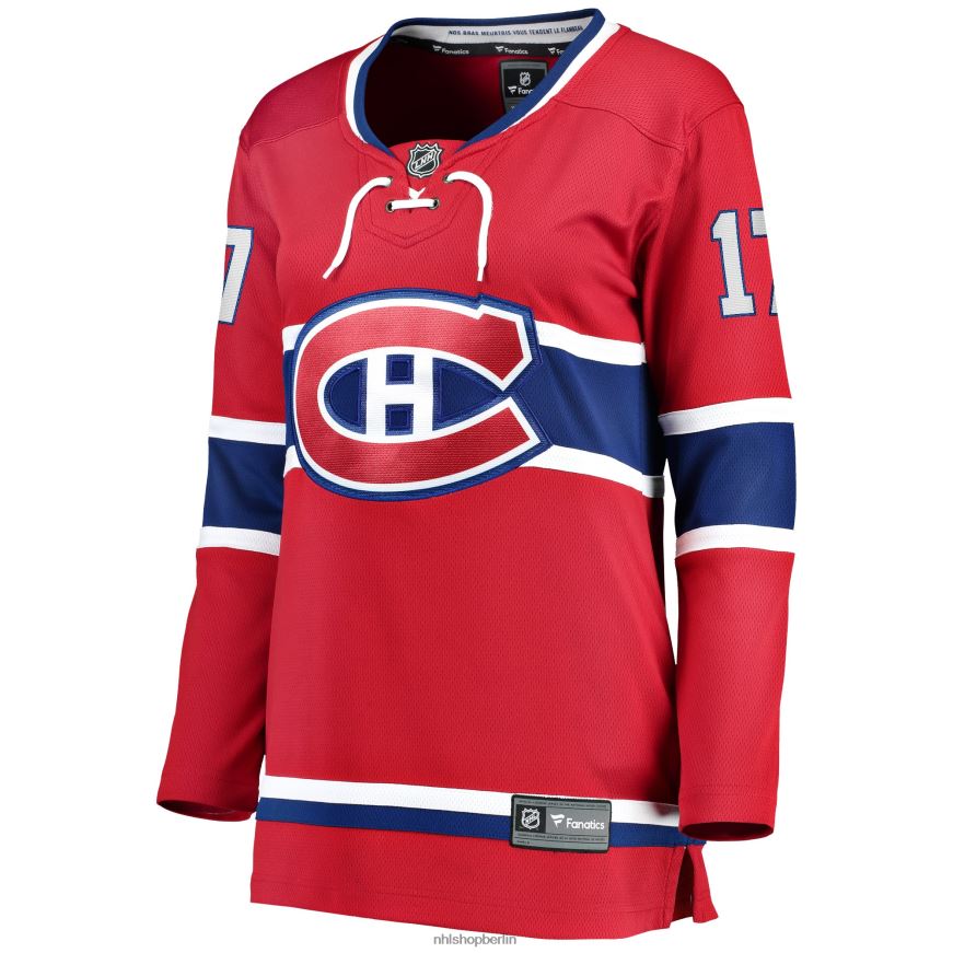 Frauen NHL Rotes Breakaway-Spielertrikot der Montreal Canadiens mit Josh Anderson Fanatics-Logo Kleidung BF680T2411