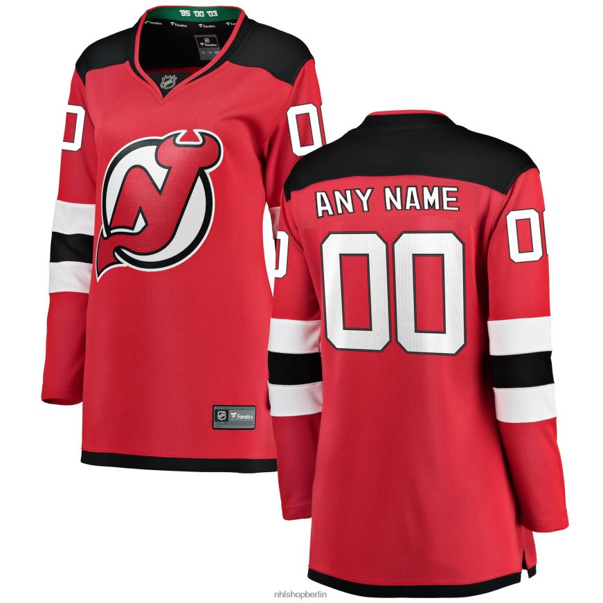 Frauen NHL Rotes Home-Breakaway-Trikot der New Jersey Devils Fanatics nach Maß Kleidung BF680T570