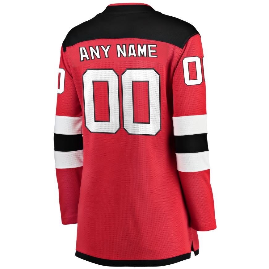 Frauen NHL Rotes Home-Breakaway-Trikot der New Jersey Devils Fanatics nach Maß Kleidung BF680T570