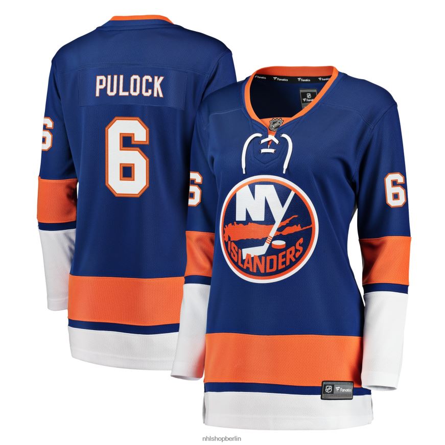 Frauen NHL Royal Breakaway-Spielertrikot der New York Islanders mit Fanatics-Logo von Ryan Pulock Kleidung BF680T1893