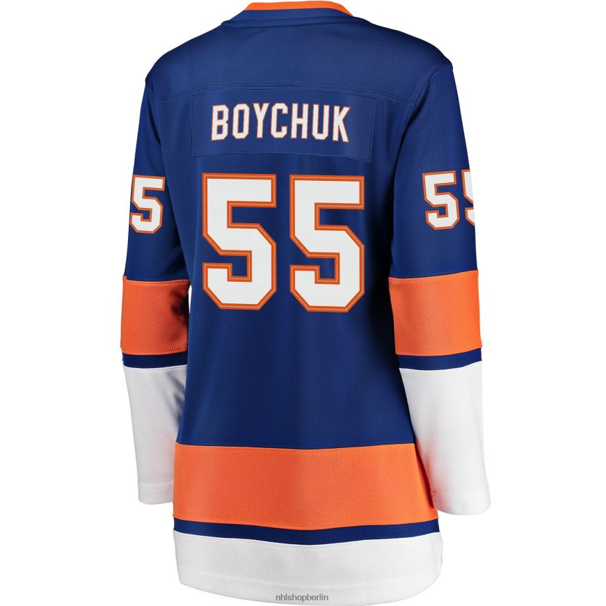 Frauen NHL Royal Breakaway-Spielertrikot der New York Islanders mit Johnny Boychuk Fanatics-Logo Kleidung BF680T1892