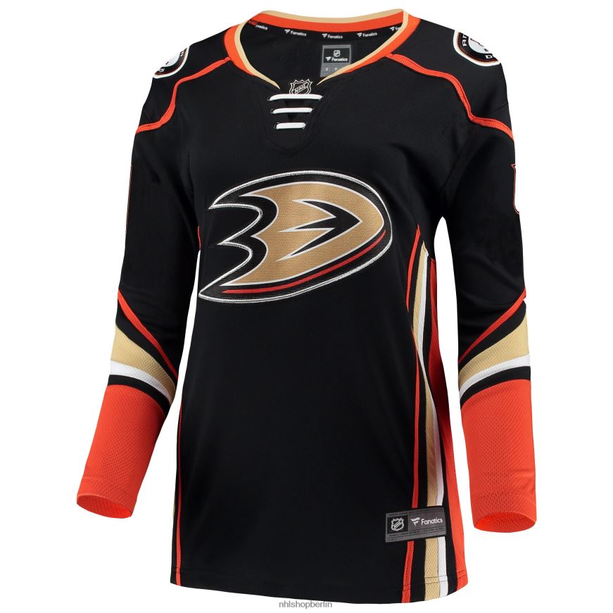 Frauen NHL Schwarzes Breakaway-Trikot der Anaheim Ducks mit Cam Fowler Fanatics-Logo Kleidung BF680T2097