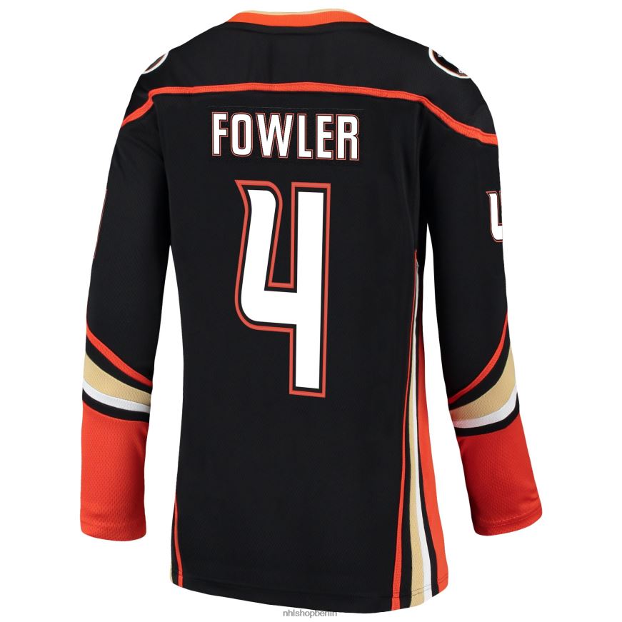 Frauen NHL Schwarzes Breakaway-Trikot der Anaheim Ducks mit Cam Fowler Fanatics-Logo Kleidung BF680T2097