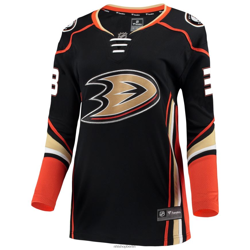 Frauen NHL Schwarzes Breakaway-Trikot der Anaheim Ducks mit Jakob Silfverberg Fanatics-Logo Kleidung BF680T1786