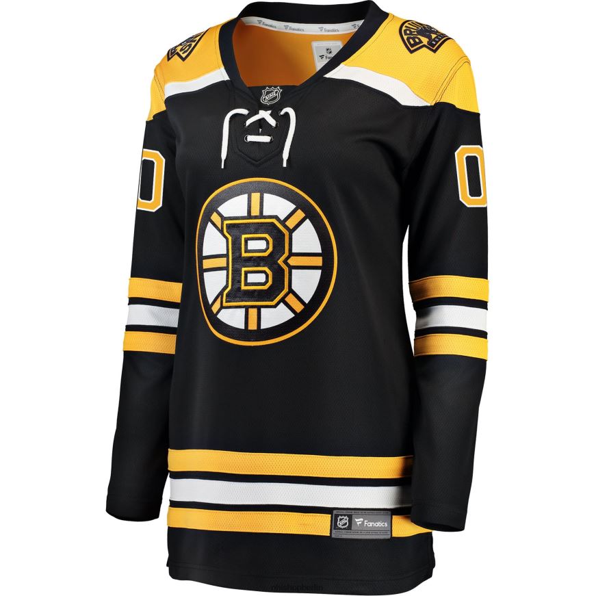 Frauen NHL Schwarzes Home-Breakaway-Trikot mit Fanatics-Logo der Boston Bruins Kleidung BF680T262