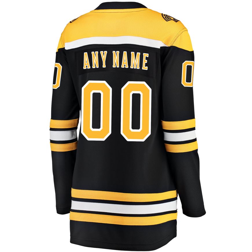 Frauen NHL Schwarzes Home-Breakaway-Trikot mit Fanatics-Logo der Boston Bruins Kleidung BF680T262