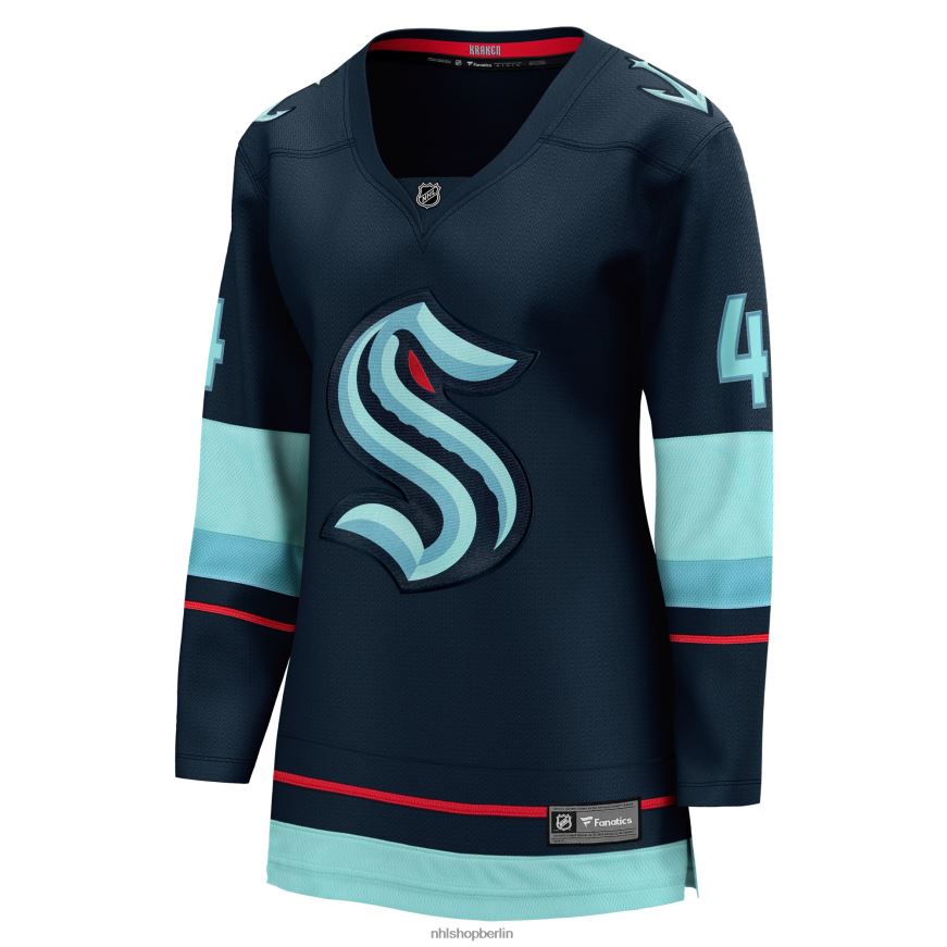 Frauen NHL Seattle Kraken Haydn Fleury Fanatics Branded Deep Sea Blue Home Breakaway Player Jersey Kleidung BF680T2166