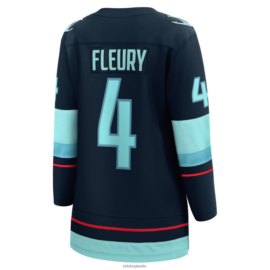 Frauen NHL Seattle Kraken Haydn Fleury Fanatics Branded Deep Sea Blue Home Breakaway Player Jersey Kleidung BF680T2166