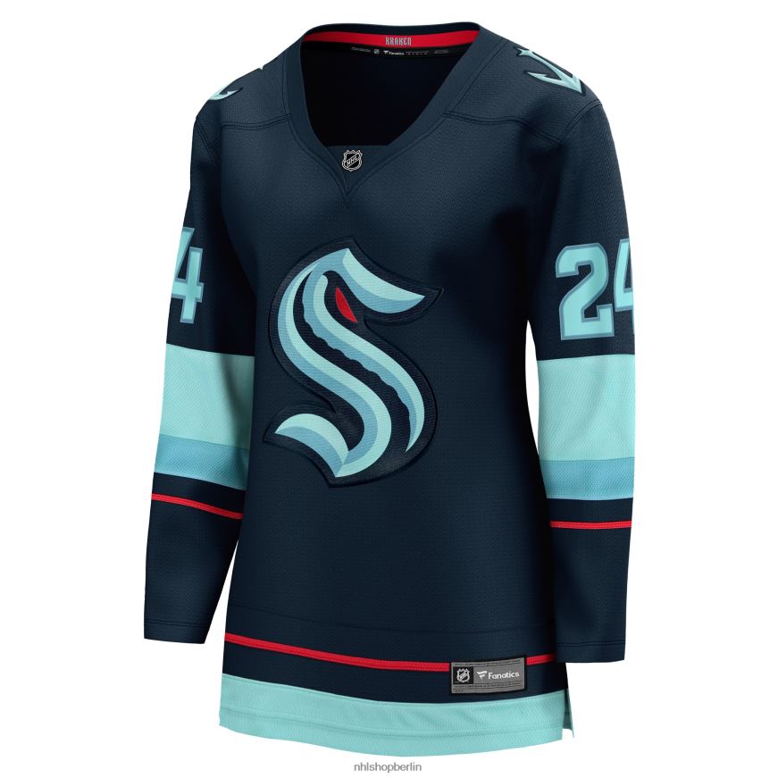 Frauen NHL Seattle Kraken Jamie Oleksiak Fanatics Branded Deep Sea Blue Breakaway-Heimtrikot Kleidung BF680T1371